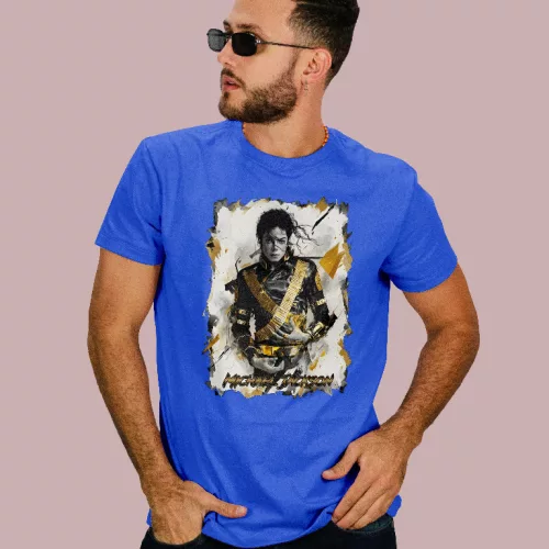 Michael Jackson - Gold férfi póló
