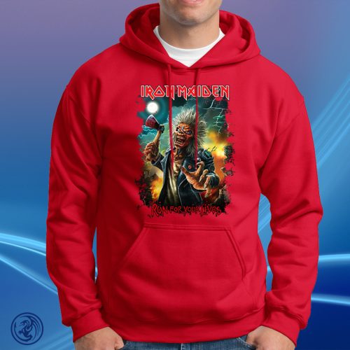 Iron Maiden - Run For Your Lives Unisex Kapucnis pulóver