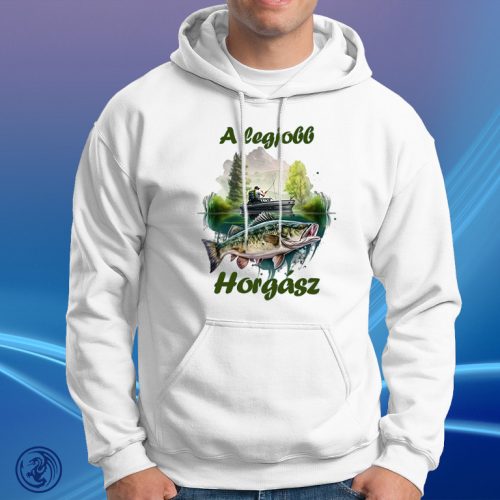 Horgászat - A legjobb horgász Unisex Kapucnis pulóver