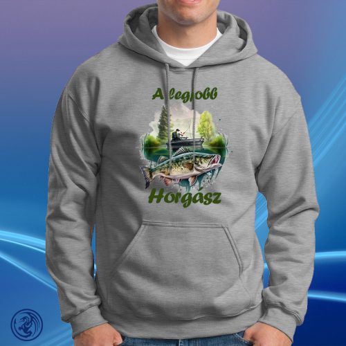 Horgászat - A legjobb horgász Unisex Kapucnis pulóver