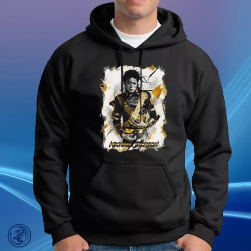 Michael Jackson - Gold Unisex Kapucnis pulóver