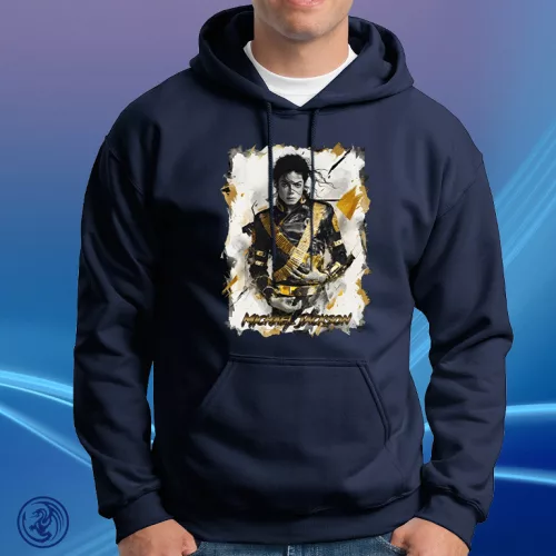 Michael Jackson - Gold Unisex Kapucnis pulóver