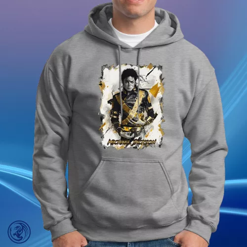 Michael Jackson - Gold Unisex Kapucnis pulóver