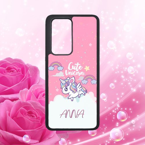 Egyedi Nevekkel - Trendi Csajok  Kawaii Egyszarvú - Huawei tok 