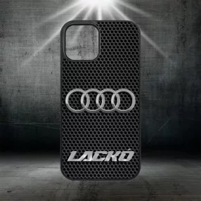 Egyedi nevekkel - Audi logo - iPhone tok 