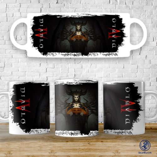 Diablo IV. dark Lilith bögre