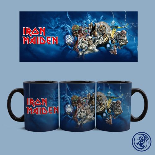 Iron Maiden bögre (Fekete)