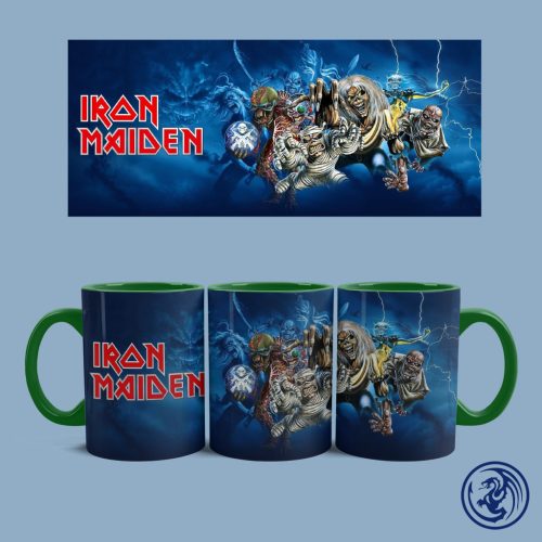 Iron Maiden bögre (Zöld)