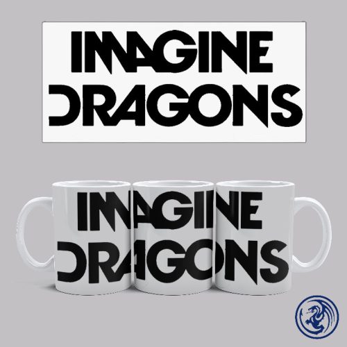 Imagine Dragons logó bögre (Fehér)
