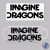 Imagine Dragons logó bögre (Fehér)