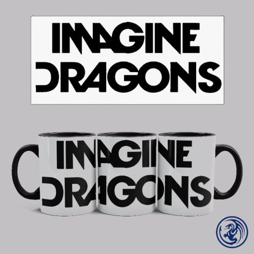 Imagine Dragons logó bögre (Fekete)