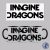 Imagine Dragons logó bögre (Fekete)