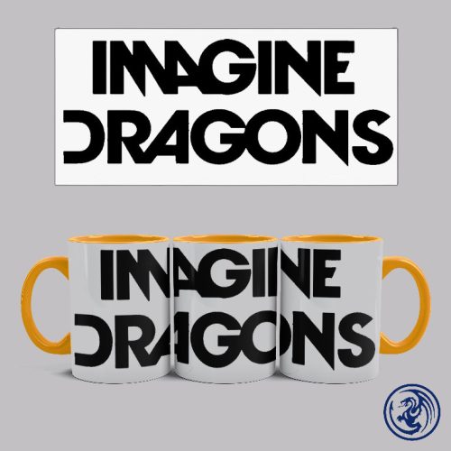 Imagine Dragons logó bögre (Narancssárga)