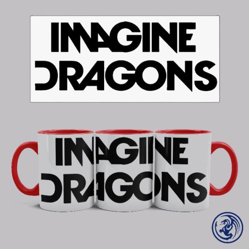 Imagine Dragons logó bögre (Piros)