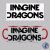 Imagine Dragons logó bögre (Piros)