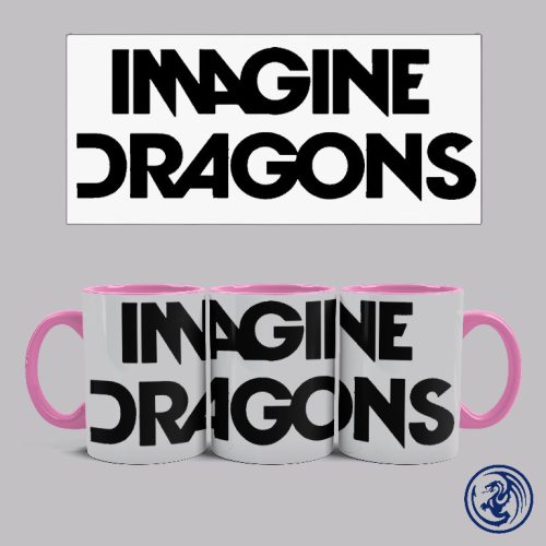 Imagine Dragons logó bögre (Rózsaszín)