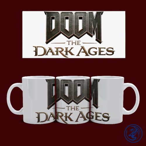 Doom - The Dark Ages logó bögre (Fehér)