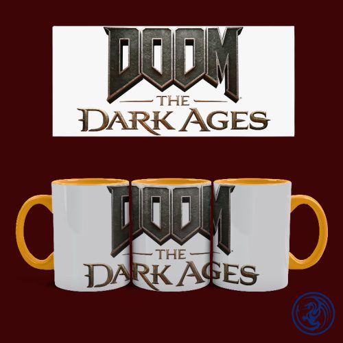 Doom - The Dark Ages logó bögre (Narancssárga)