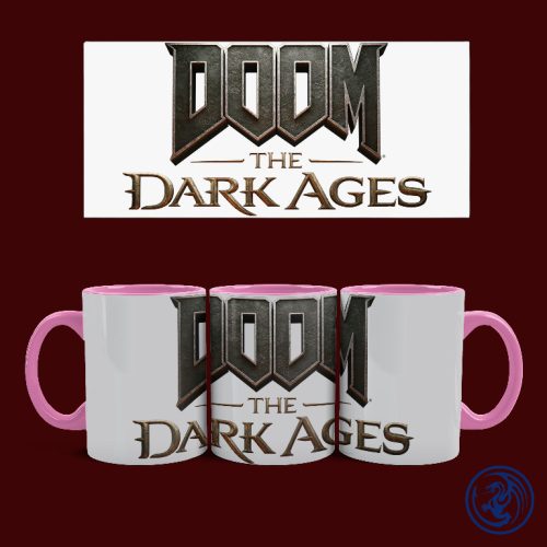 Doom - The Dark Ages logó bögre (Rózsaszín)