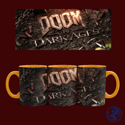 Doom - The Dark Ages bögre (Narancssárga)