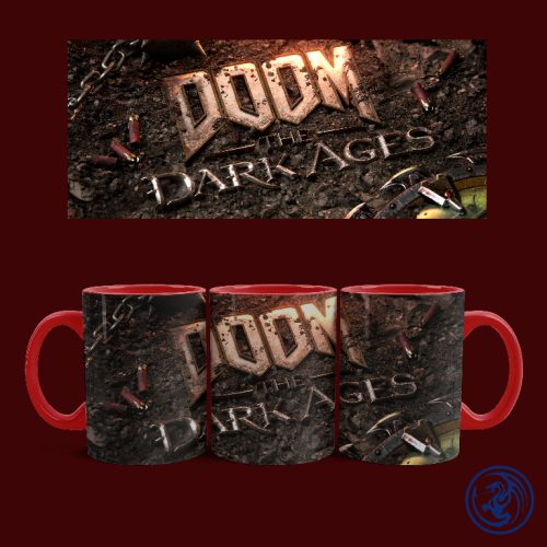 Doom - The Dark Ages bögre (Piros)