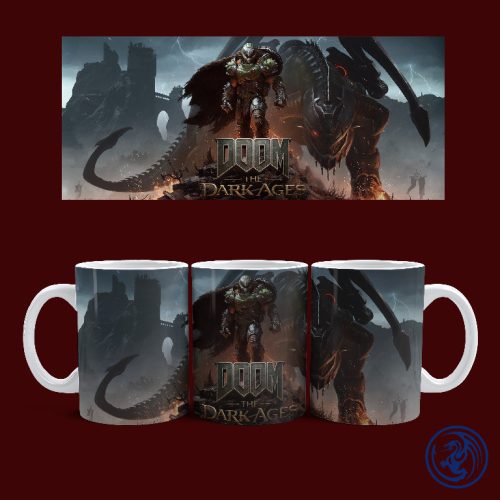 Doom - The Dark Ages - Doomslayer bögre (Fehér)