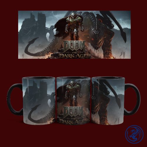 Doom - The Dark Ages - Doomslayer bögre (Fekete)