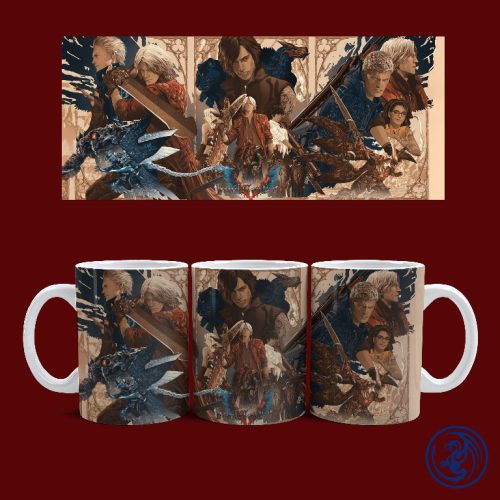 Devil May Cry 5  Art bögre (Fehér)