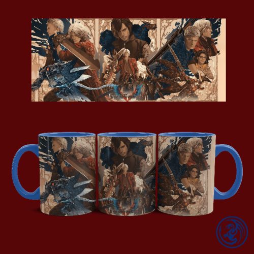 Devil May Cry 5  Art bögre (Kék)