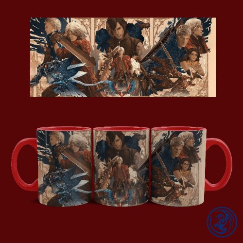 Devil May Cry 5  Art bögre (Piros)