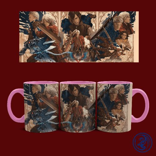 Devil May Cry 5  Art bögre (Rózsaszín)