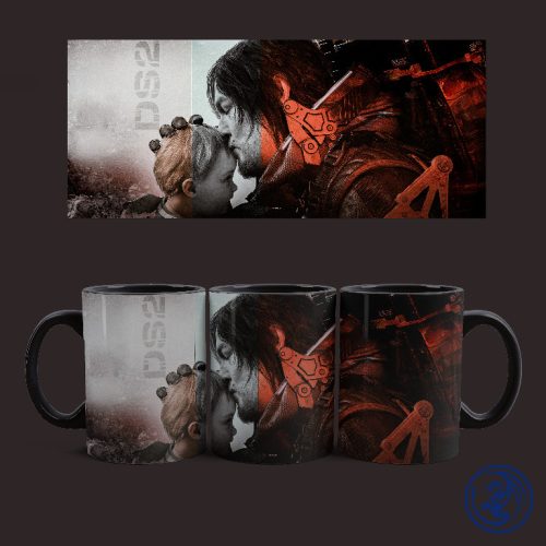 Death Stranding - Sam és BB bögre (Fekete)
