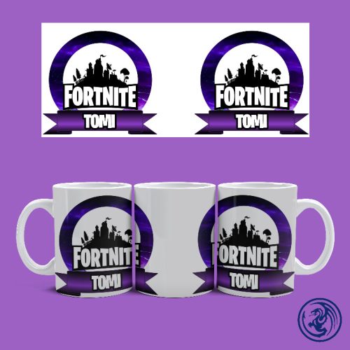 Fortnite logo bögre (Fehér)