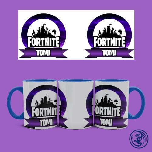Fortnite logo bögre (Kék)