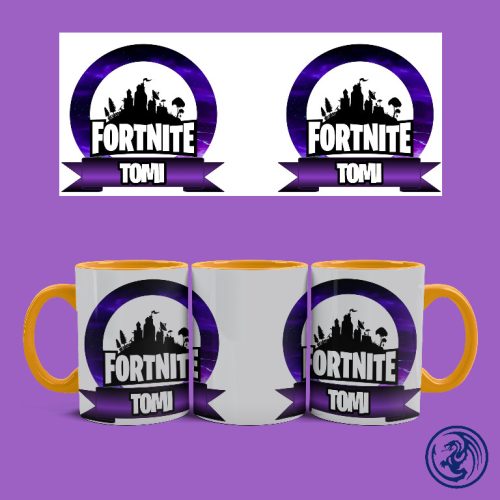 Fortnite logo bögre (Narancssárga)