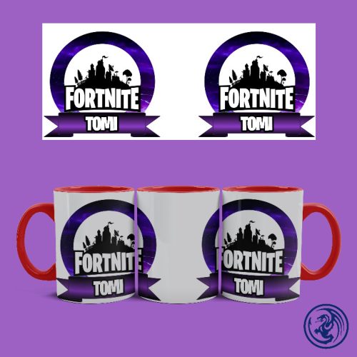 Fortnite logo bögre (Piros)