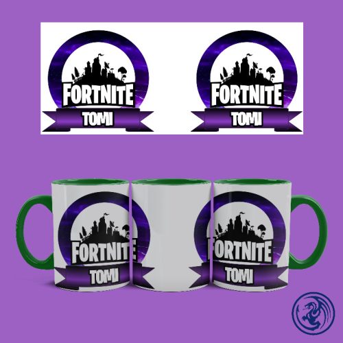 Fortnite logo bögre (Zöld)