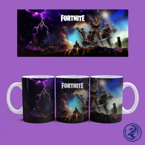Fortnite karakterek bögre (Fehér)