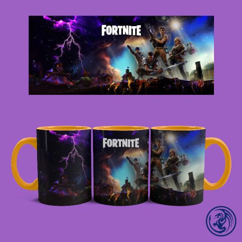 Fortnite karakterek bögre (Narancssárga)