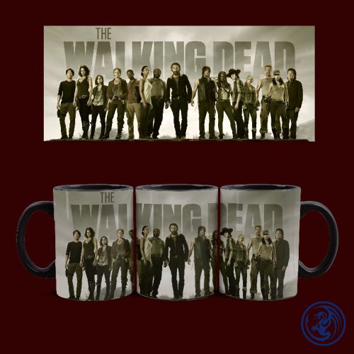 The Walking Dead bögre (Fekete)