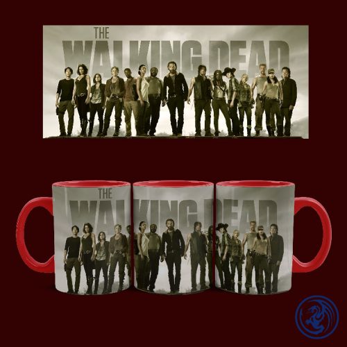 The Walking Dead bögre (Piros)