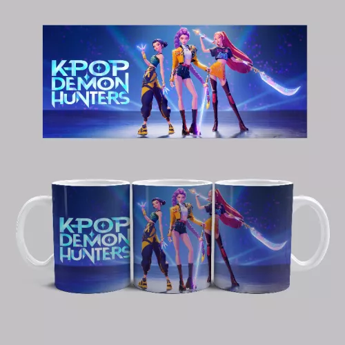 KPOP - Demon-Hunters bögre (Fehér)