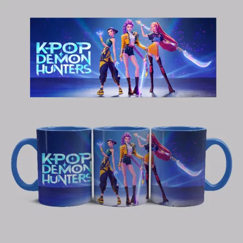 KPOP - Demon-Hunters bögre (Kék)