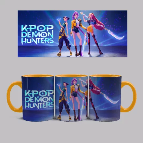 KPOP - Demon-Hunters bögre (Narancssárga)