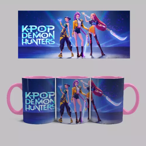 KPOP - Demon-Hunters bögre (Rózsaszín)