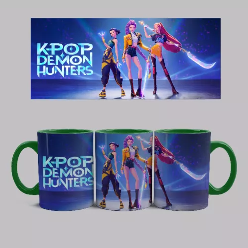 KPOP - Demon-Hunters bögre (Zöld)