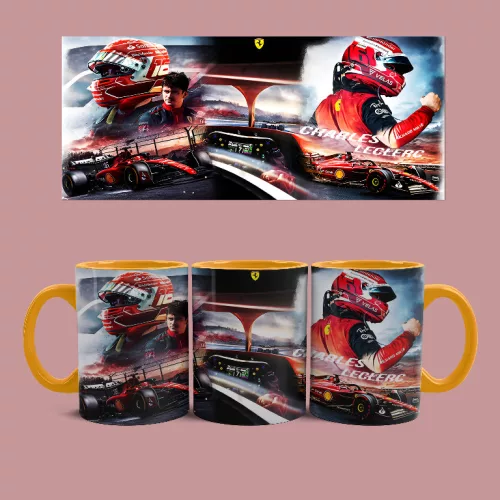 Ferrari - Leclerc bögre (Narancssárga)
