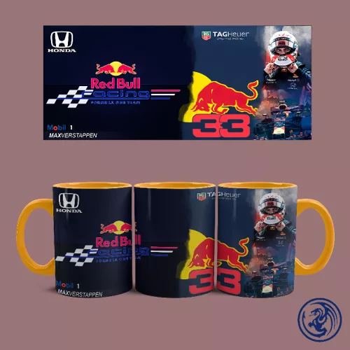 Red Bull Racing - Max Verstappen bögre (Narancssárga)