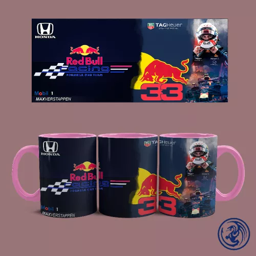 Red Bull Racing - Max Verstappen bögre (Rózsaszín)