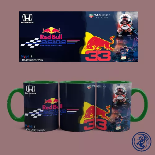 Red Bull Racing - Max Verstappen bögre (Zöld)
